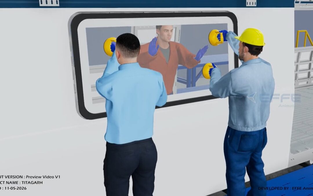 Portfolio: Train Window Installation Animation for Railway Manufacturing Training