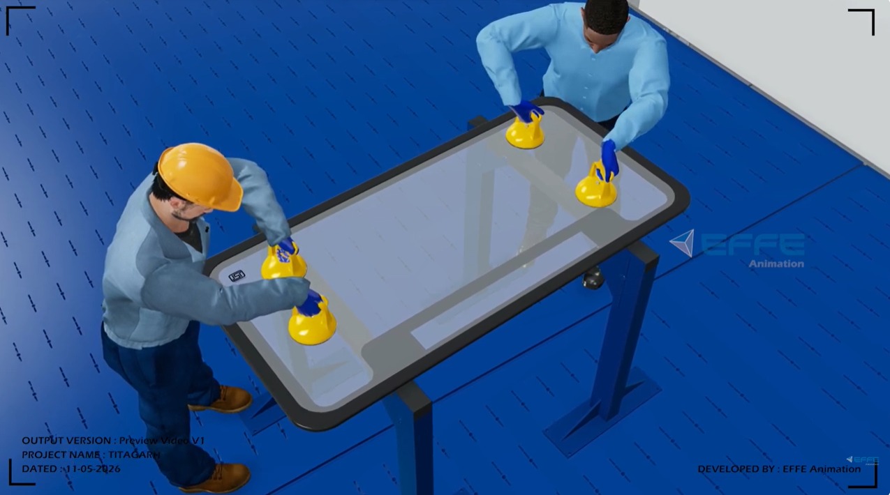 railway manufacturing animation