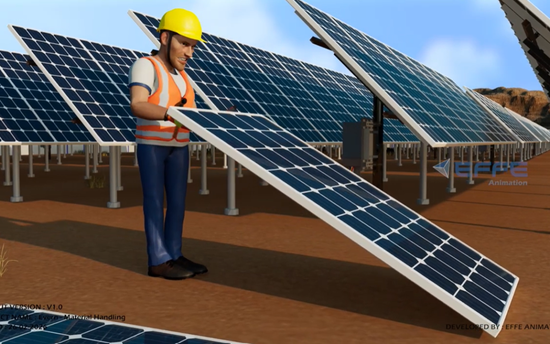 Portfolio: Solar Industry Safety Animation for Material Handling Training